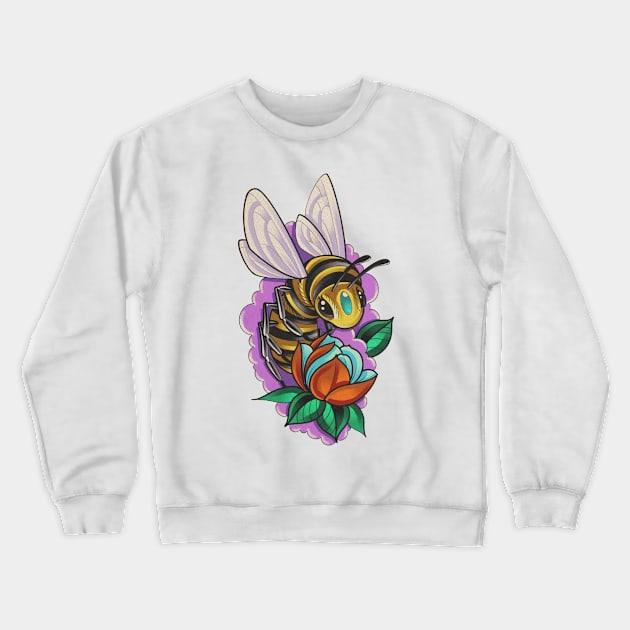 bee Crewneck Sweatshirt by i want money